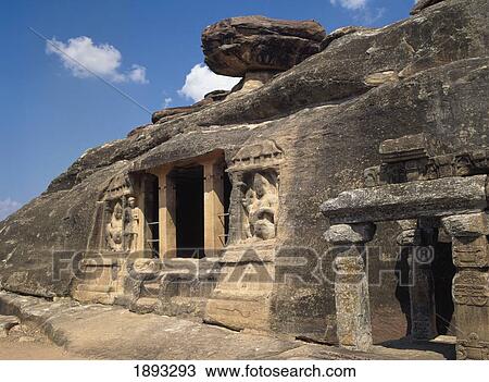 Stock Image - Temple Caves. Fotosearch