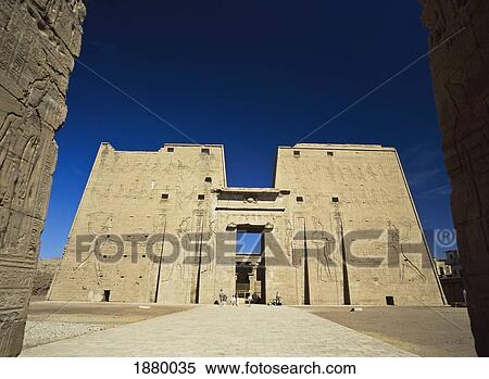 Temple Of Horus View Large Photo Image Stock Photography - Temple Of Horus. Fotosearch