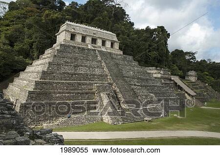 Stock Photography - Temple Of The Inscriptions, Palenque, Chiapas, Mexico. Fotosearch