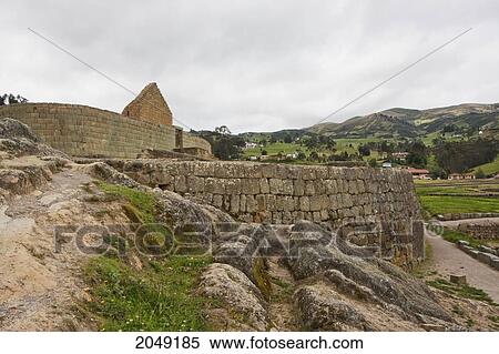 Stock Photography - Temple Of The Sun, Ingapirca Archaeological Complex, Canar, Ecuador. Fotosearch