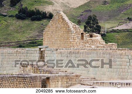 Stock Photography - Temple Of The Sun, Ingapirca Archaeological Complex, Canar, Ecuador. Fotosearch