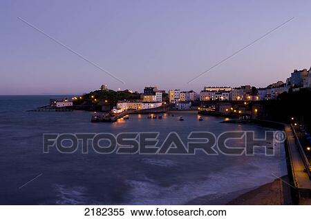 Tenby, Dyfed, Wales, Uk View Large Photo Image Stock Photography - Tenby, Dyfed, Wales, Uk. Fotosearch
