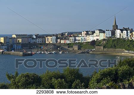 Tenby. Pembrokeshire. Wales. Cymru. UK. United Kingdom. View Large Photo Image Stock Photo - Tenby. Pembrokeshire. Wales. Cymru. UK. United Kingdom.. Fotosearch