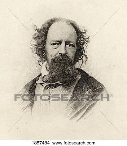 Picture - Tennyson (Of Aldworth And Freshwater) Alfred Tennyson, 1St Baron, Byname Alfred, Lord Tennyson 1809-1892. English Poet Laureate.. Fotosearch