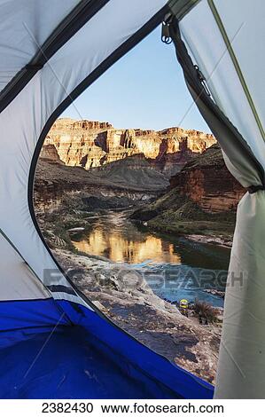 Tent camped on a ledge above Blacktail camp along the Colorado River, Grand Canyon National Park; Arizona, United States of America View Large Photo Image Stock Image - Tent camped on a ledge above Blacktail camp along the Colorado River, Grand Canyon National Park; Arizona, United States of America. Fotosearch