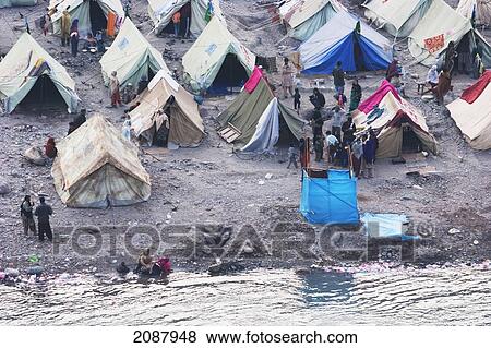 Tents In A Relief Camp After The 8 October 2005 Earthquake, Muzaffarabad, Azad Kashmir, Pakistan View Large Photo Image Stock Photo - Tents In A Relief Camp After The 8 October 2005 Earthquake, Muzaffarabad, Azad Kashmir, Pakistan. Fotosearch