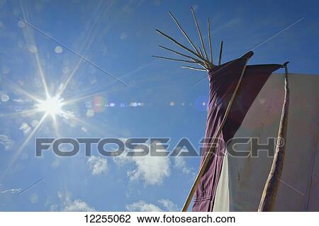 Tepee in the morning, Music festival; Dorset, England View Large Photo Image Stock Image - Tepee in the morning, Music festival; Dorset, England. Fotosearch