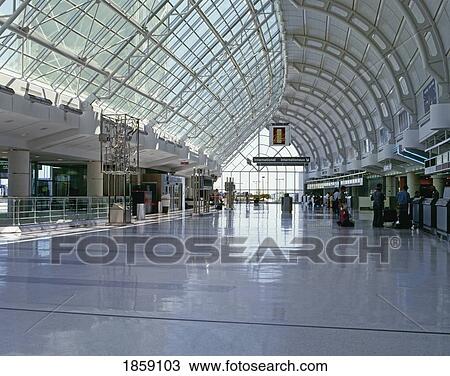Stock Image - Terminal 3, Pearson International Airport, Toronto, Ontario, Canada. Fotosearch