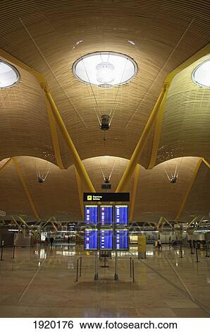 Stock Photograph - Terminal 4 Building At Madrid Barajas International Airport, Madrid, Spain. Fotosearch