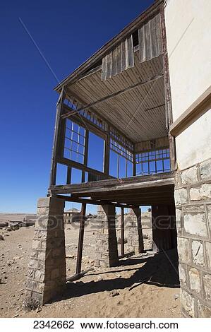Terrace Of Abandoned House; Kolmanskop Ghost Town, Namibia View Large Photo Image Stock Image - Terrace Of Abandoned House; Kolmanskop Ghost Town, Namibia. Fotosearch