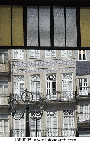 Stock Photography - Terraced Houses In Oporto. Fotosearch