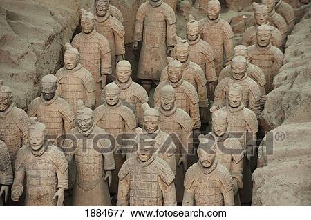 Stock Photo - Terracotta Warriors; Xian, Shaanxi, China. Fotosearch