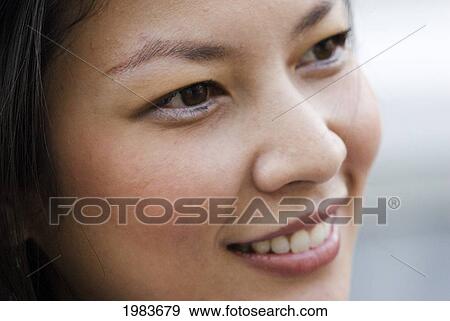 Stock Photo - Thailand, Bangkok, Thai Woman, Close-Up.. Fotosearch