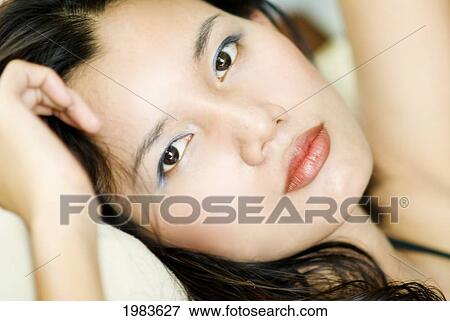 Thailand, Bangkok, Thai Woman Relaxing. View Large Photo Image Stock Photo - Thailand, Bangkok, Thai Woman Relaxing.. Fotosearch