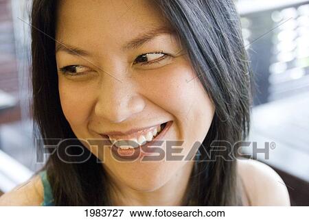Thailand, Bangkok, Thai Woman Smiling. View Large Photo Image Stock Photo - Thailand, Bangkok, Thai Woman Smiling.. Fotosearch