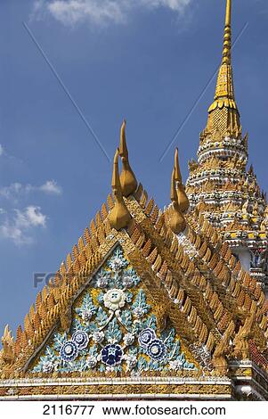 Thailand, Bangkok, Wat Phra Kaeo Complex (Grand Palace Complex), the Golden Stupa. View Large Photo Image Stock Photo - Thailand, Bangkok, Wat Phra Kaeo Complex (Grand Palace Complex), the Golden Stupa.. Fotosearch