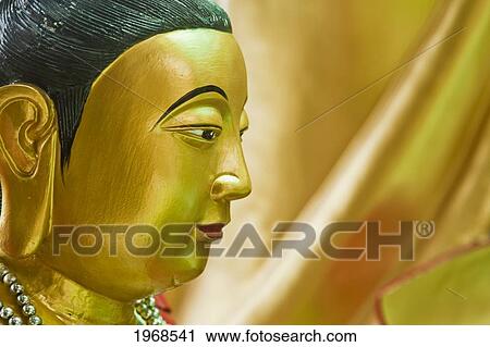 Thailand, Phitsanulok, Profile Of Buddha Statue. View Large Photo Image Stock Image - Thailand, Phitsanulok, Profile Of Buddha Statue.. Fotosearch