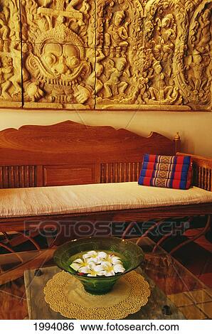 Thailand, Phuket, Kata Minta Hotel And Restaurant Lobby. View Large Photo Image Stock Photograph - Thailand, Phuket, Kata Minta Hotel And Restaurant Lobby.. Fotosearch