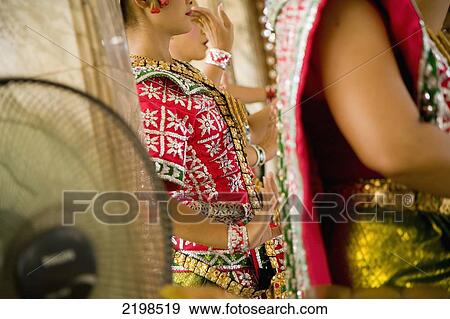 Stock Photo - Thailand, Thai Dancers In Erawan Shrine; Bangkok. Fotosearch