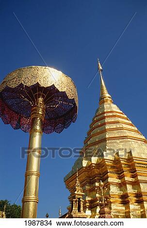 Thailand, Wat Doi Suthey; Chiang Mai View Large Photo Image Picture - Thailand, Wat Doi Suthey; Chiang Mai. Fotosearch