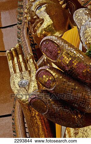 Picture - Thailand, Wat Tham Seu or Big Buddha Temple; Kanchanaburi. Fotosearch