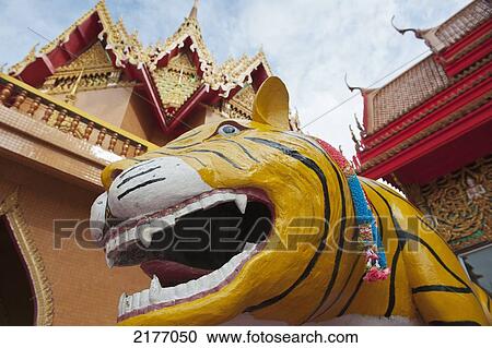 Thailand, Wat Tham Seu or Big Buddha Temple; Kanchanaburi View Large Photo Image Stock Image - Thailand, Wat Tham Seu or Big Buddha Temple; Kanchanaburi. Fotosearch