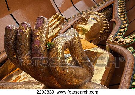 Thailand, Wat Tham Seu or Big Buddha Temple; Kanchanaburi View Large Photo Image Stock Photo - Thailand, Wat Tham Seu or Big Buddha Temple; Kanchanaburi. Fotosearch