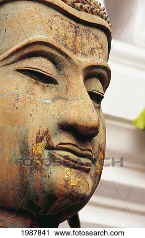 Thailand, Weathered Buddha statue in Wat Ratchabophit; Bangkok View Large Photo Image Stock Image - Thailand, Weathered Buddha statue in Wat Ratchabophit; Bangkok. Fotosearch