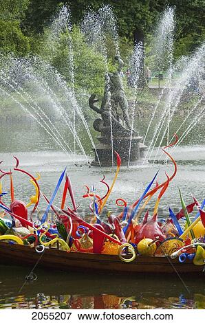 Thames Skiff By Dale Chihuly In Front Of The Palm House Royal Botanic Gardens, Kew, Surrey, England, United Kingdom View Large Photo Image Stock Photo - Thames Skiff By Dale Chihuly In Front Of The Palm House Royal Botanic Gardens, Kew, Surrey, England, United Kingdom. Fotosearch