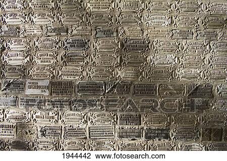 Stock Image - Thanksgiving plaques on a shrine at the Difunta Correa Sanctuary, Vallecito, San Juan, Argentina. Fotosearch