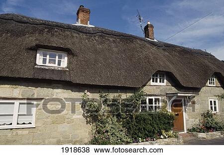 Thatched Cottage, Ansty Village View Large Photo Image Stock Photo - Thatched Cottage, Ansty Village. Fotosearch