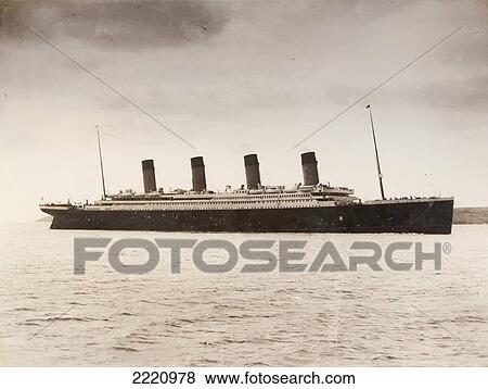 Stock Photo - The 46 328 Tons Rms Titanic Of The White Star Line Which Sank At 2 20 Am Monday Morning April 15 After Hitting Iceberg In North Atlantic 1912. Fotosearch