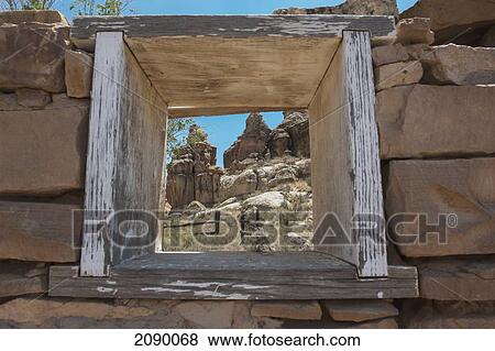 Stock Photo - The Acoma Pueblo Built On Top Of A Sandstone Mesa, Pueblo Of Acoma, New Mexico, Usa. Fotosearch