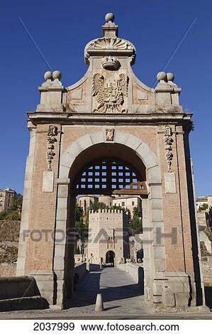 The Alcantara Bridge Over The Tagrus River; Toledo Toledo Province Castilla-La Mancha Spain View Large Photo Image Stock Photo - The Alcantara Bridge Over The Tagrus River; Toledo Toledo Province Castilla-La Mancha Spain. Fotosearch