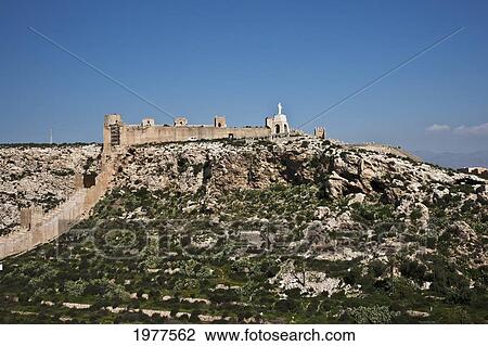 The Ancient Walls Of Jayran; Almeria Andalusia Spain View Large Photo Image Stock Image - The Ancient Walls Of Jayran; Almeria Andalusia Spain. Fotosearch
