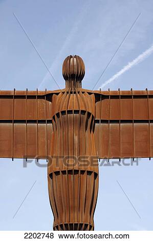 The Angel of the North, a monumental steel contemporary sculpture by the artist Anthony Gormley; Gateshead, Tyne and Wear, England View Large Photo Image Stock Photo - The Angel of the North, a monumental steel contemporary sculpture by the artist Anthony Gormley; Gateshead, Tyne and Wear, England. Fotosearch