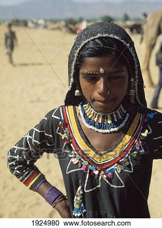 Stock Image - The Annual Camel Fair At Pushkar Oasis. Fotosearch