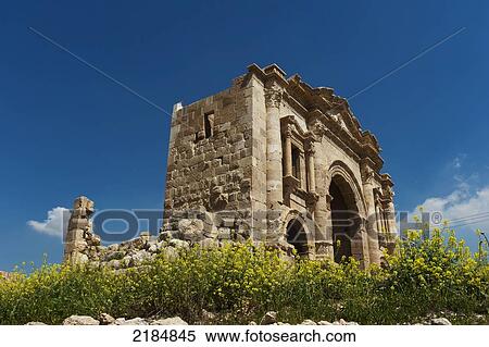 The Arch Of Hadrian, Ancient Gerasa, Arch To Honor Emperor Hadrian, The Ancient City Of Jerash, Jordan, Middle East View Large Photo Image Stock Photography - The Arch Of Hadrian, Ancient Gerasa, Arch To Honor Emperor Hadrian, The Ancient City Of Jerash, Jordan, Middle East. Fotosearch