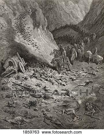 Stock Image - The Army Of The Second Crusade Find The Remains Of The Soldiers Of The First Crusade. Fotosearch