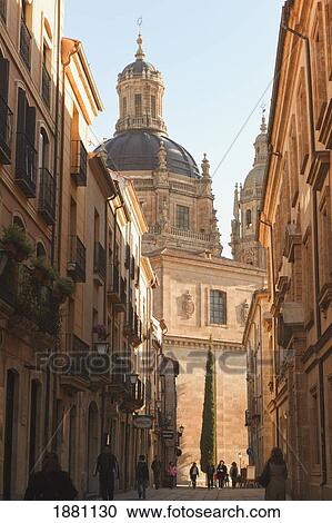 The Baroque Iglesia De La Clerecia Seen Down Calle Libreros; Salamanca, Salamanca Province, Spain View Large Photo Image Stock Image - The Baroque Iglesia De La Clerecia Seen Down Calle Libreros; Salamanca, Salamanca Province, Spain. Fotosearch