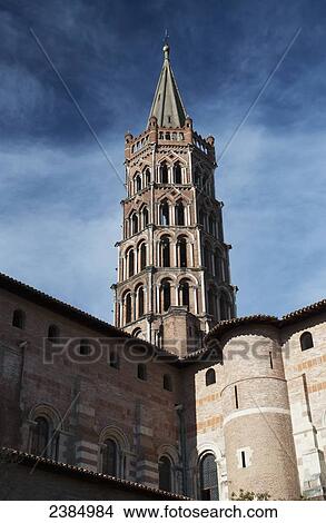 The Basilica of St. Sernin; Toulouse, France View Large Photo Image Picture - The Basilica of St. Sernin; Toulouse, France. Fotosearch
