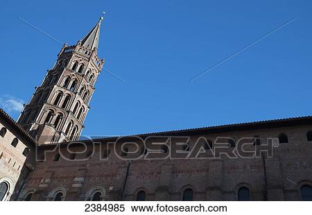 Stock Photography - The Basilica of St. Sernin; Toulouse, France. Fotosearch
