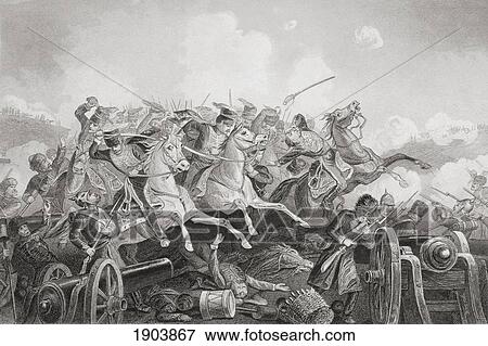 Stock Photo - The Battle Of Balaclava Haro Prii, Crimea, 25 October 1854. Charge Of The Light Brigade. From The Age We Live In, A History Of The Nineteenth Century. Fotosearch