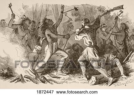 The Battle Of Bloody Brook On September 18, 1675 During King Philip's War Between American Indians And English Colonists In Present Day New England. From A 19Th Century Illustration. View Large Photo Image Stock Photo - The Battle Of Bloody Brook On September 18, 1675 During King Philip's War Between American Indians And English Colonists In Present Day New England. From A 19Th Century Illustration.. Fotosearch