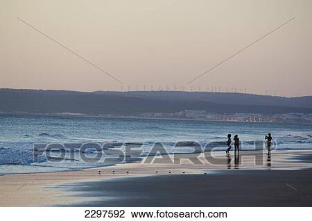 The beaches of the Atlantic Coast of southern Spain - the Costa de La Luz. Zahara de los Atunes at sunset, Andalucia, Spain View Large Photo Image Stock Image - The beaches of the Atlantic Coast of southern Spain - the Costa de La Luz. Zahara de los Atunes at sunset, Andalucia, Spain. Fotosearch