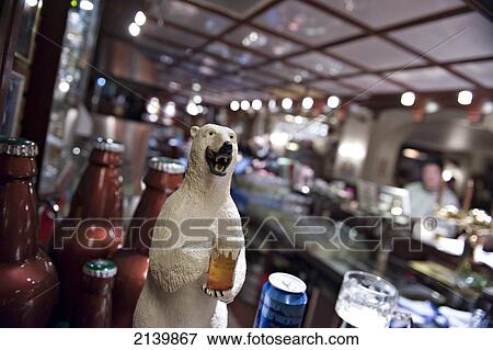 Stock Photo - The beer hall, Tromsa's oldest pub; Tromsa, Norway. Fotosearch
