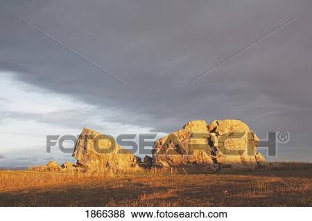 Stock Photo - The Big Rock; Alberta, Canada. Fotosearch