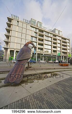 The Birds, Sculpture By Myfanwy Macleod Located At Olympic Plaza, Vancouver Olympic Village, Vancouver, British Columbia, Canada View Large Photo Image Stock Photograph - The Birds, Sculpture By Myfanwy Macleod Located At Olympic Plaza, Vancouver Olympic Village, Vancouver, British Columbia, Canada. Fotosearch