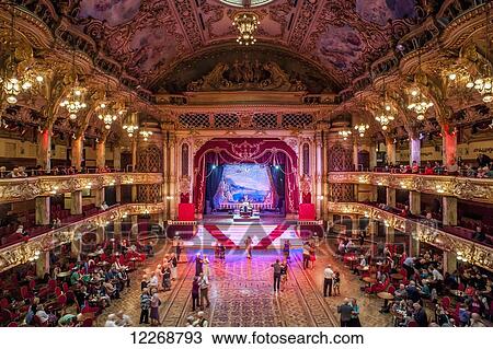 Stock Image - The Blackpool Tower Ballroom; Blackpool, Lancashire, England. Fotosearch