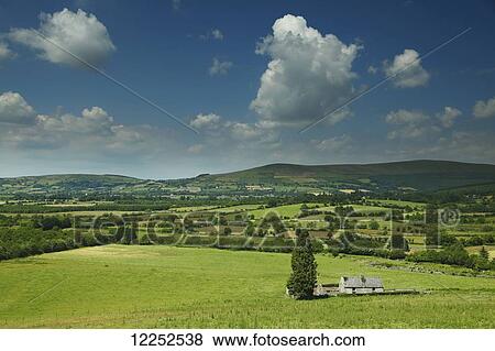 Stock Photo - The Blackstairs mountains; County Carlow, Ireland. Fotosearch
